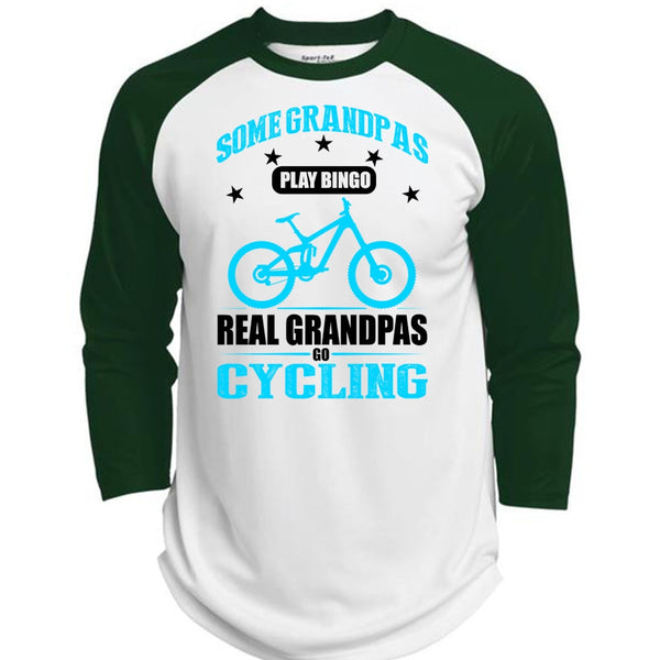 Real Grandpas Go Cycling T Shirt, I Love Biking T Shirt, Awesome T-Shirts  (Polyester Game Baseball Jersey)