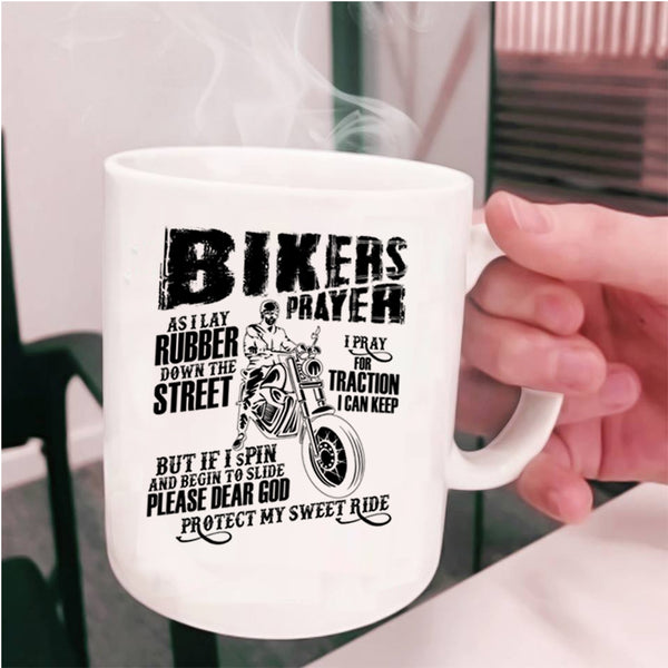 Cool Gift For Bikers Coffee Mug, Biker's Prayer Cup