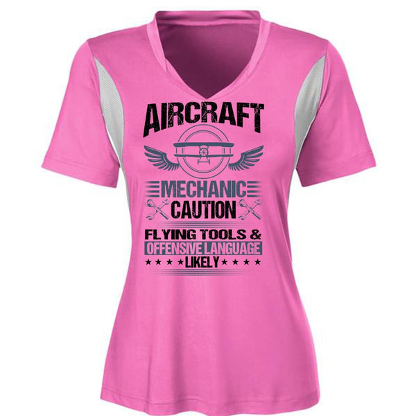 Aircraft Mechanic Caution Flying Tools T Shirt, I Love Mechanic T Shirt, Awesome T-Shirts