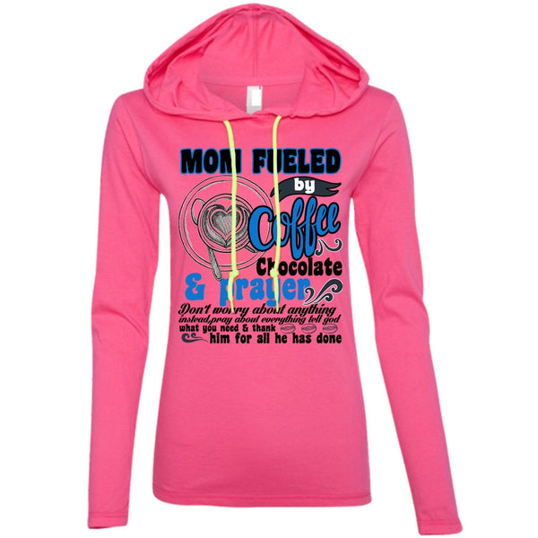 Mom Fueled By Coffee Chocolate T Shirt, I Love Coffee T Shirt, Awesome T-Shirts