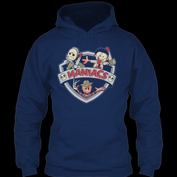 A black t-shirt with the shopify logo