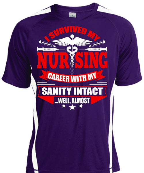 I Survived My Nursing T Shirt, Being A Nurse T Shirt, Cool Shirt