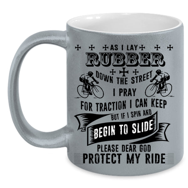 Cool Gift For My Son Coffee Mug, Protect My Ride Accent Mug