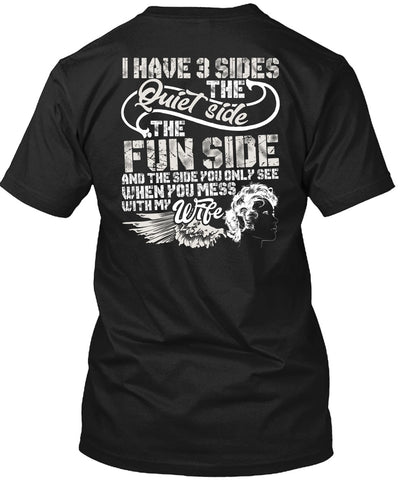 A black t-shirt with the shopify logo