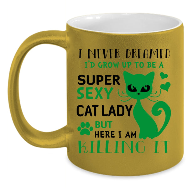I'd Grow Up To Be A Cat Lady Cup, Gift For Wife Mug