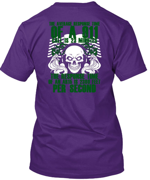 The Average Response Time Of A 911 T Shirt, Being A Dispatcher T Shirt