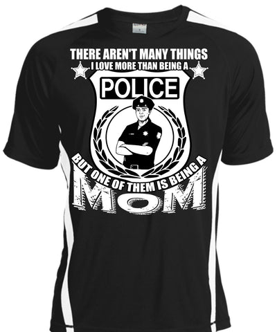 A black t-shirt with the shopify logo