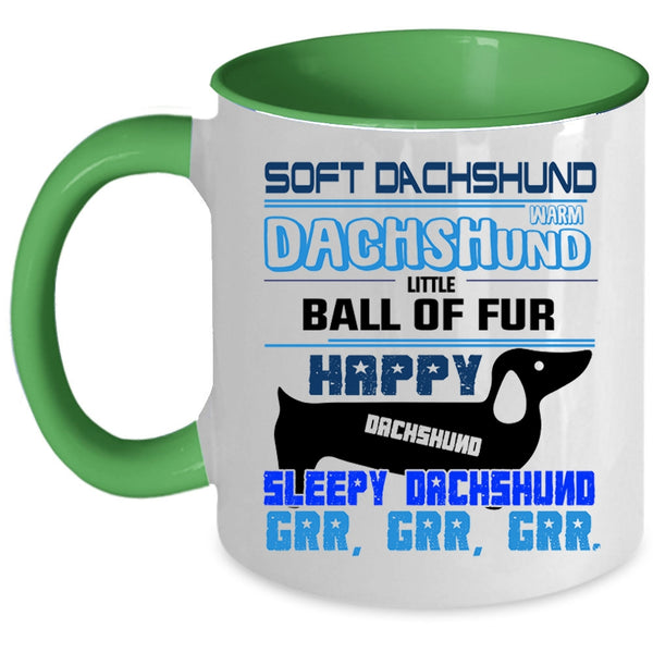 Soft Dachshund Mug, Happy Dachshund Cup, Dogs Mug