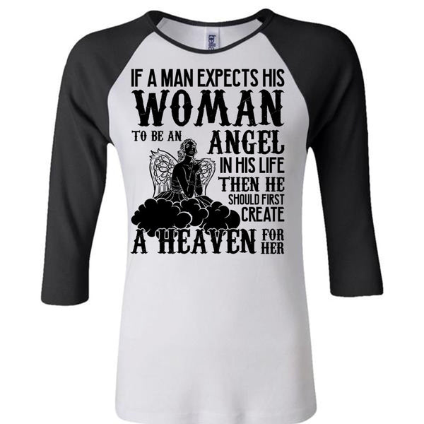 Woman To Be An Angel T Shirt, I Love Wife T Shirt, Awesome T-Shirts