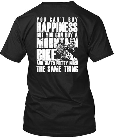 A black t-shirt with the shopify logo