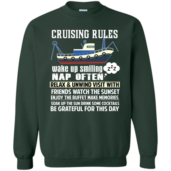Wake Up Smiling Nap Often T Shirt, Coolest Cruising Sweatshirt