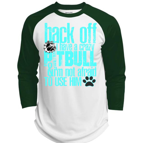 I Have A Crazy Pit Bull T Shirt, I Love Pit Bull T Shirt, Awesome T-Shirts  (Polyester Game Baseball Jersey)