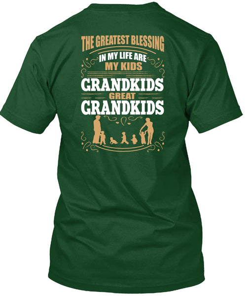 My Kids Grandkids Great Grandkids T Shirt, Being A Baby T Shirt