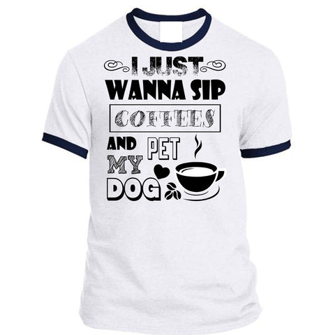 A black t-shirt with the shopify logo