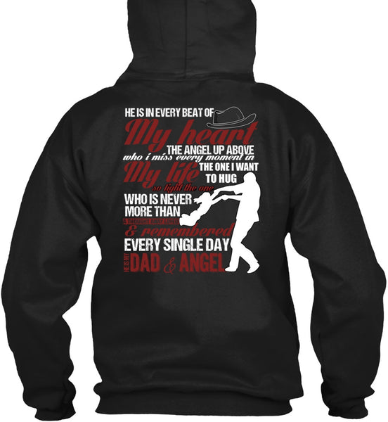 He Is My Dad And Angel T Shirt, My Heart T Shirt