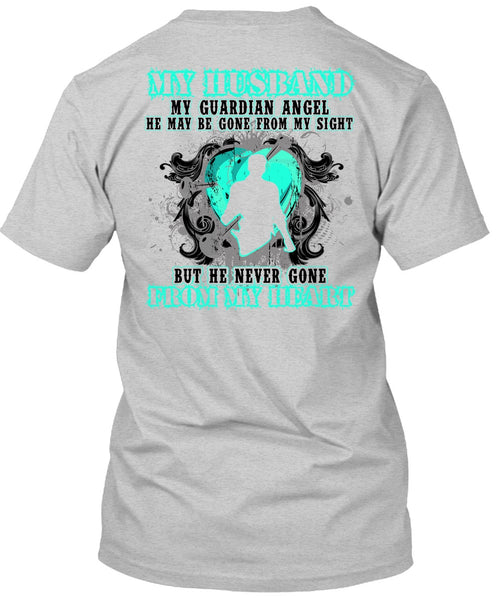 My Husband My Guardian Angel T Shirt, I Love Husband T Shirt