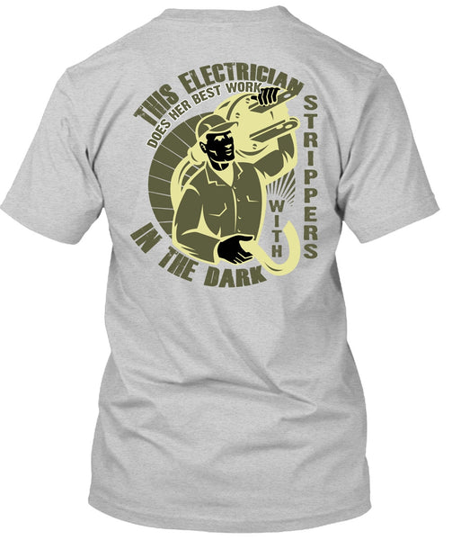 This Is Electrician T Shirt, In The Dark T Shirt
