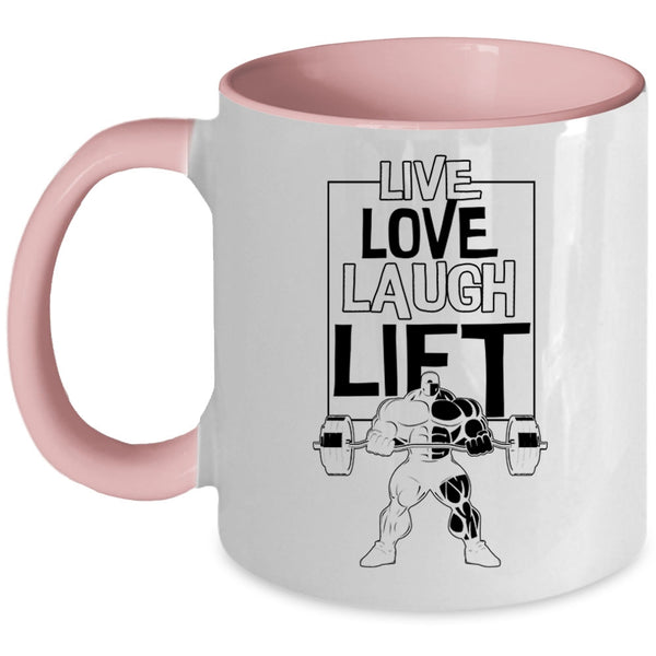Cool Sport Coffee Mug, Live Love Lift Accent Mug