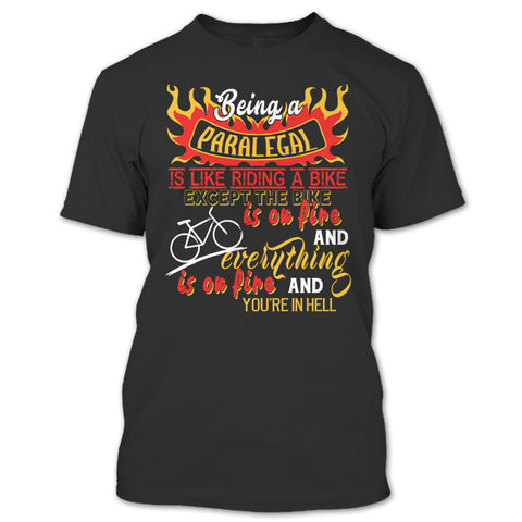 A black t-shirt with the shopify logo