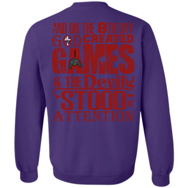 The Devils Stood At Attention T Shirt, I Love Gaming Sweatshirt