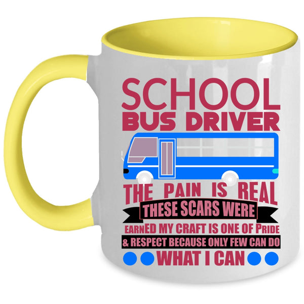 Cute School Bus Driver Coffee Mug, School Bus Driver Accent Mug