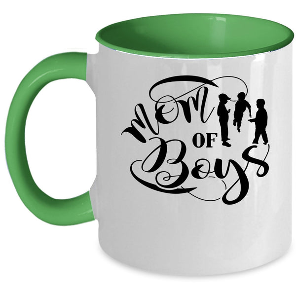 I Love My Son Coffee Mug, Mom Of Boys Accent Mug