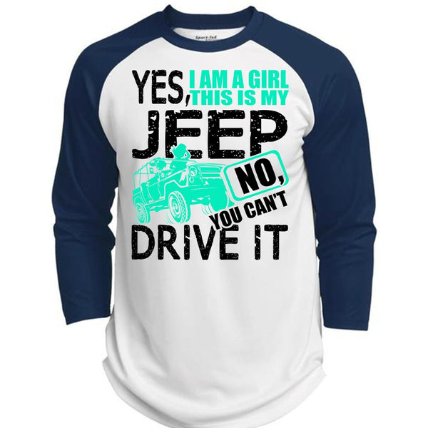I Am A Girl This Is My Jeep T Shirt, I Love Jeep T Shirt, Awesome T-Shirts  (Polyester Game Baseball Jersey)