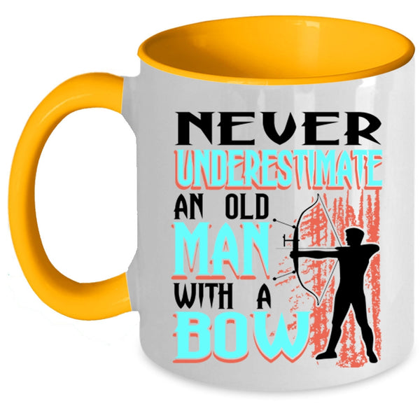 Awesome Grandpas Coffee Mug, An Old Man With A Bow Accent Mug