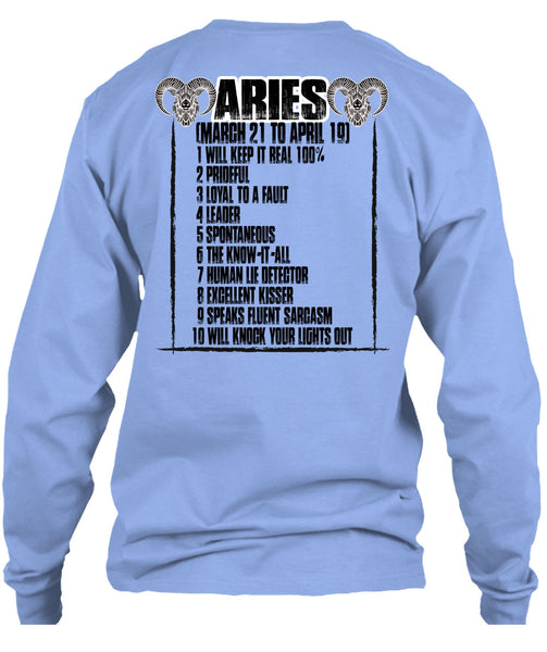 Aries Will Knock Your Lights Out T Shirt, I Love Aries T Shirt