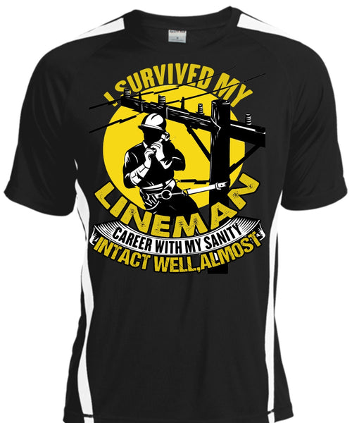 A black t-shirt with the shopify logo