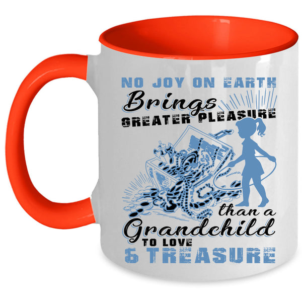 Cute Grandparent Coffee Mug, Grandchild To Love And Treasure Accent Mug