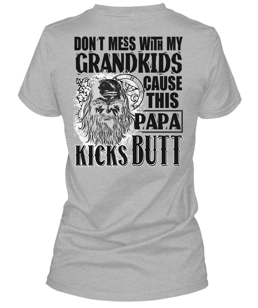 Don't Mess With My Grandkids T Shirt, I Love Papa T Shirt