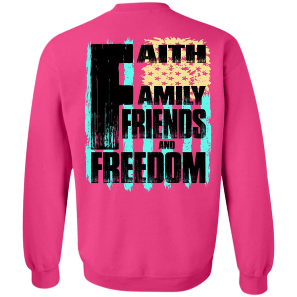 I Love Veteran T Shirt, Faith Family Friends And Freedom Sweatshirt