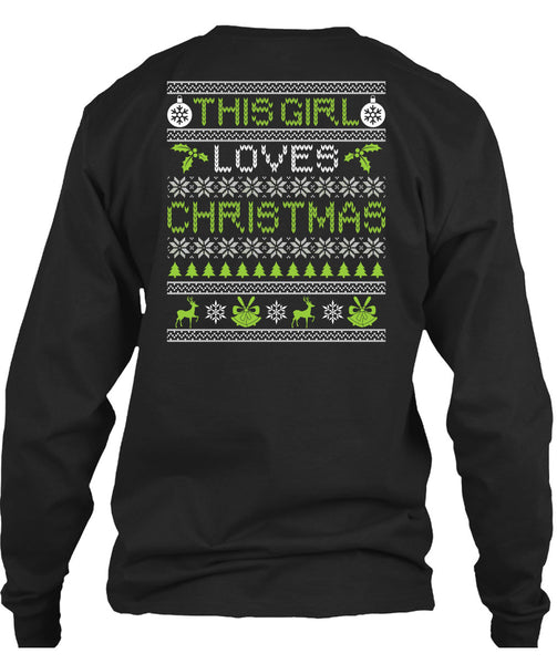 This Girl Loves Christmas T Shirt, Funny Winter T Shirt