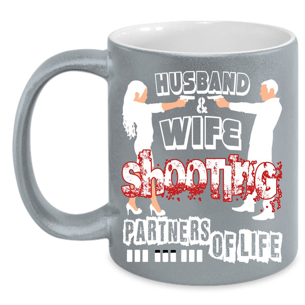 Husband And Wife Coffee Mug, Shooting Partners Of Life Coffee Cup