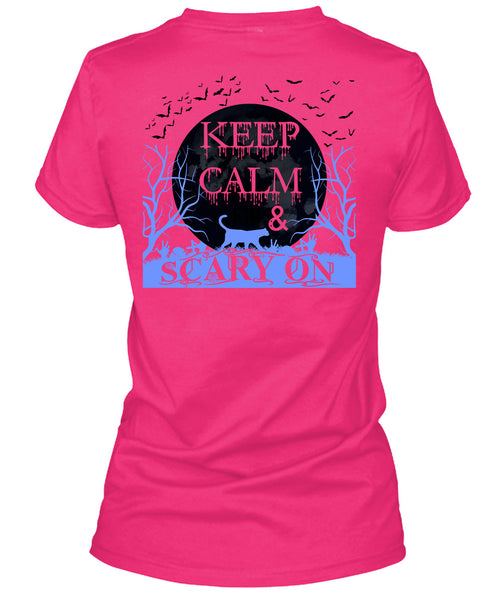 Keep Calm And Scary On T Shirt, Wait For Halloween T Shirt