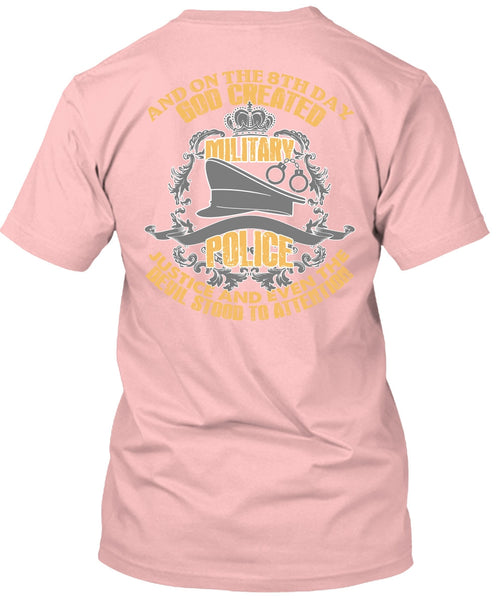 God Created Military Police T Shirt, I Love Police T Shirt