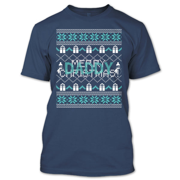Daddy Merry Christmas T Shirt, Coolest Dad Ever T Shirt