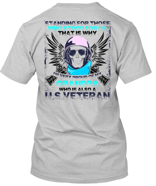 Grandpa Who Is Also US Veteran T Shirt, I Love Veteran T Shirt