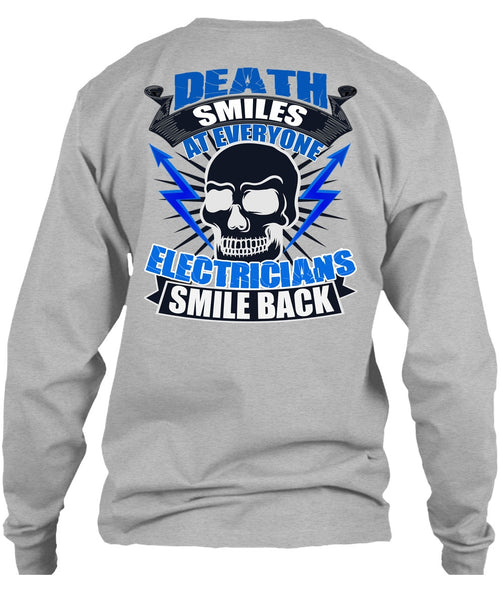 Electricians Smile Back T Shirt, I Love Electrician T Shirt