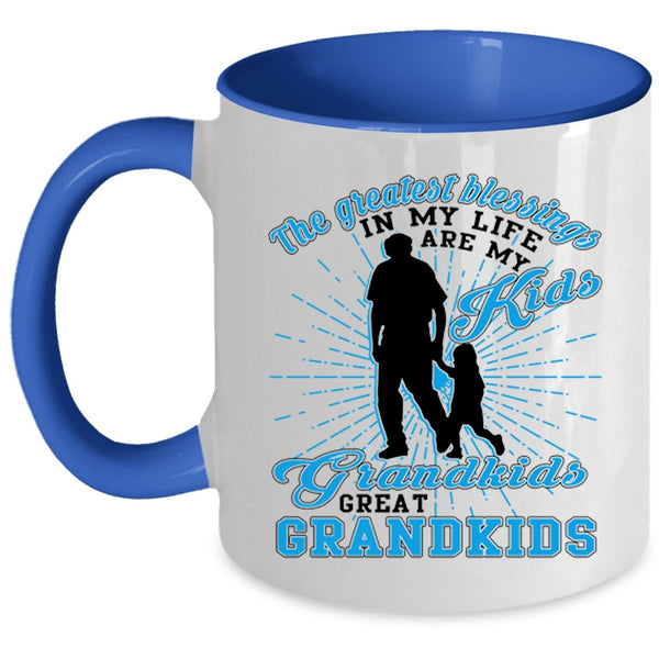 Grandkids Great Grandkids Coffee Mug, My Kids Accent Mug