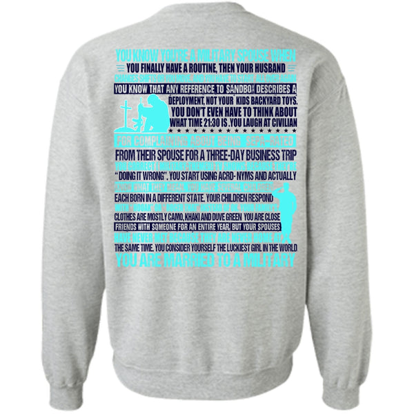 I Love Veteran T Shirt, You Are Married To A Military Sweatshirt