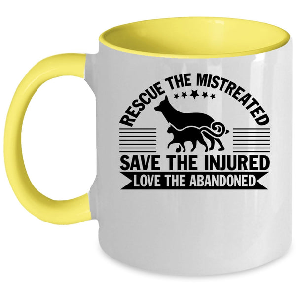 Best Zoologist Coffee Mug, Rescue The Mistreated Accent Mug