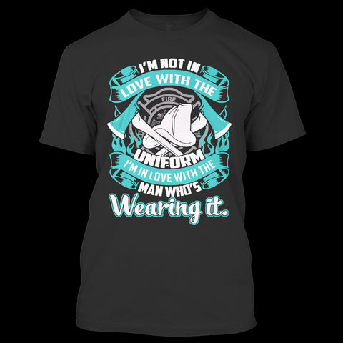 A black t-shirt with the shopify logo