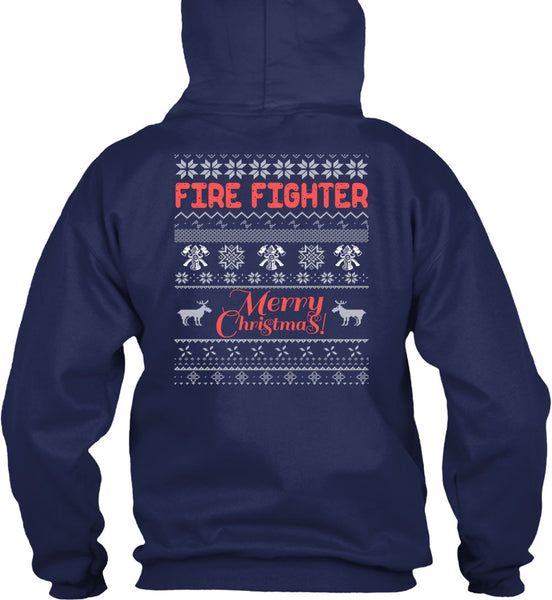Firefighter Merry Christmas T Shirt, Being A Firefighter T Shirt