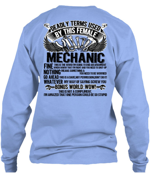 This Female Mechanic T Shirt, I Love Mechanic T Shirt