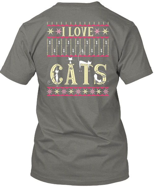I Love Cats T Shirt, This Girl Loves Christmas T Shirt