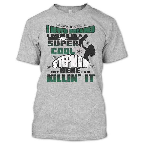 A black t-shirt with the shopify logo