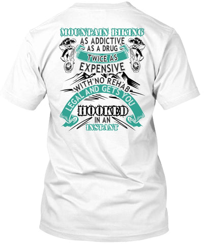 A black t-shirt with the shopify logo