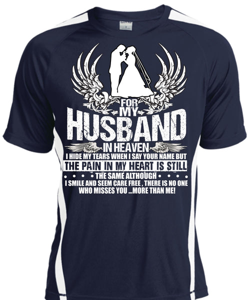 For My Husband In Heaven T Shirt, My Heart T Shirt, Cool Shirt